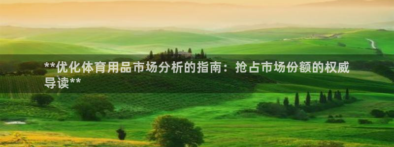 欧陆娱乐计划预测软件下载:**优化体育用品市场分析的指南:抢