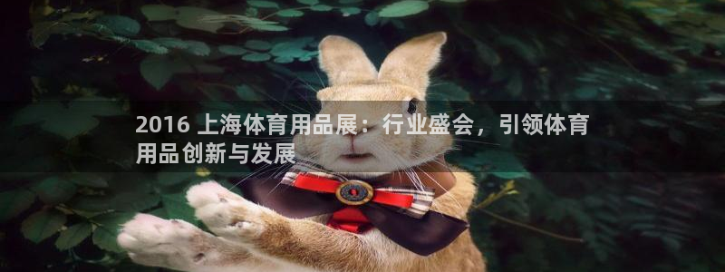 欧陆娱乐官网下载安装最新版苹果:2016 上海体育用品展:行